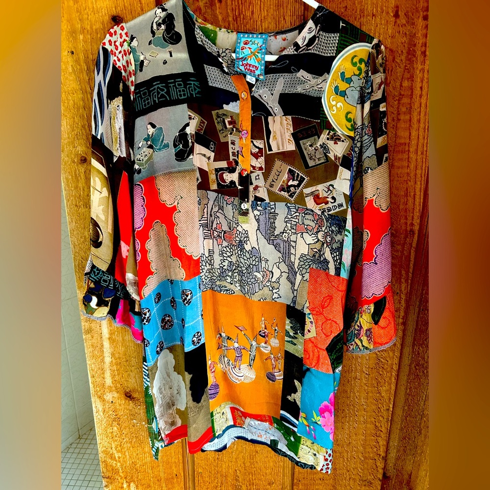 Johnny Was tunic with button detail, XS